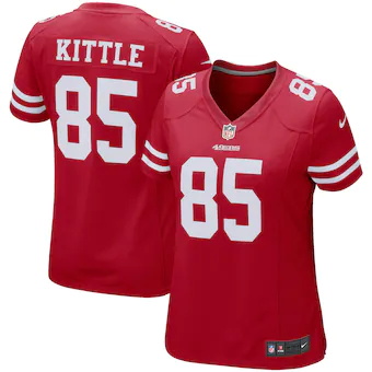 womens nike george kittle scarlet san francisco 49ers game 